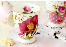 Load image into Gallery viewer, Mug with pink flowers
